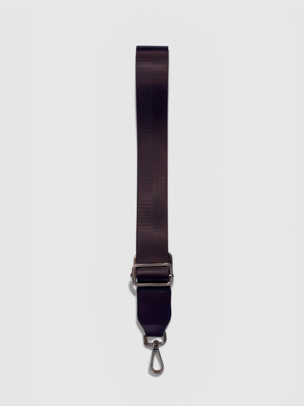 Adjustable crossbody strap by Rivolla — available in multiple colours with gunmetal hardware