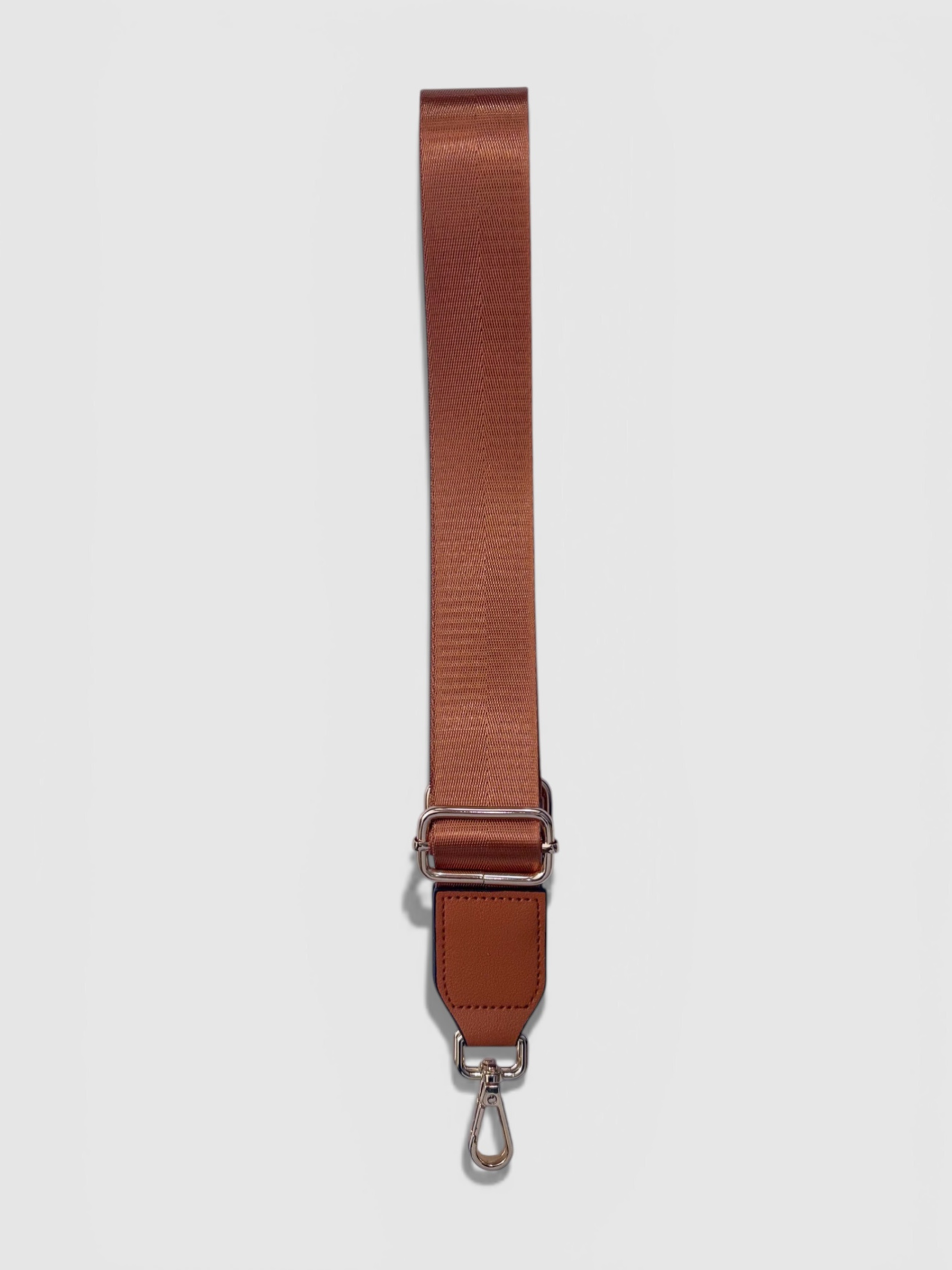 Adjustable crossbody strap by Rivolla — available in multiple colours with gunmetal hardware